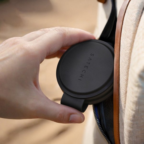 Satechi OntheGo 2-in-1 langaton laturi musta