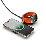 Satechi OntheGo 2-in-1 langaton laturi musta