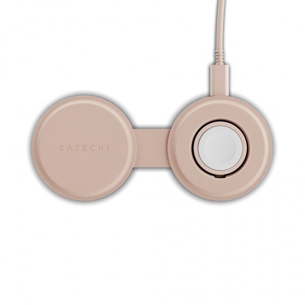 Satechi OntheGo 2-in-1 langaton laturi Desert Rose