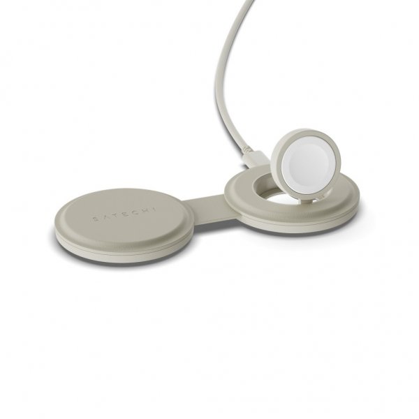 Satechi On-The-Go 2-in-1 langaton laturi Hiekka