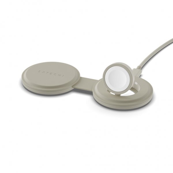 Satechi On-The-Go 2-in-1 langaton laturi Hiekka