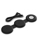 Satechi OntheGo 3-in-1 langaton laturi Musta