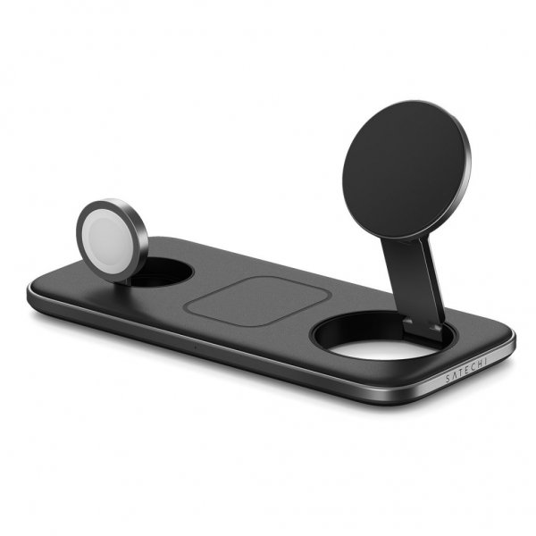 Satechi Langaton Laturi Qi2 Trio Wireless Charging Pad MagSafe