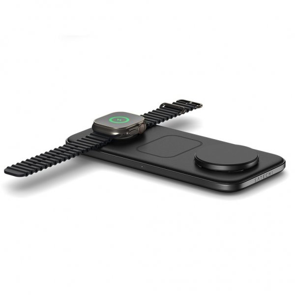 Satechi Langaton Laturi Qi2 Trio Wireless Charging Pad MagSafe
