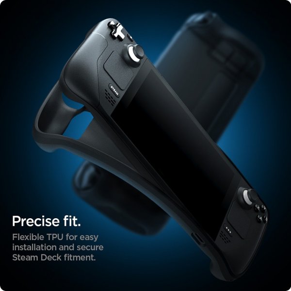 Spigen Steam Deck -suojakuori, Rugged Armor, mattamusta