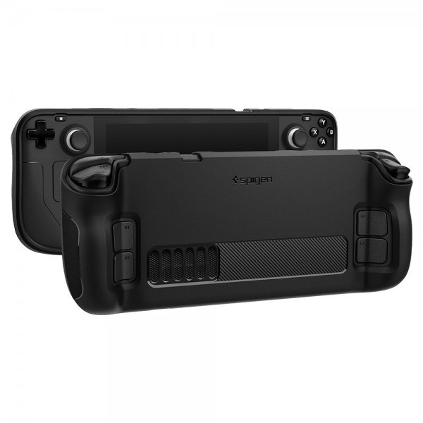 Spigen Steam Deck -suojakuori, Rugged Armor, mattamusta