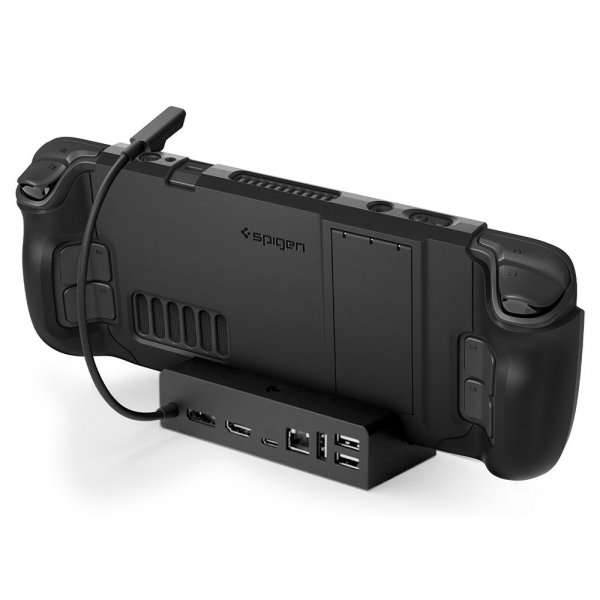 Spigen Steam Deck Thin Fit Pro -suojakuori, musta