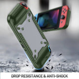 Iskunkestävä suojakuori Nintendo Switch OLED Vihreä