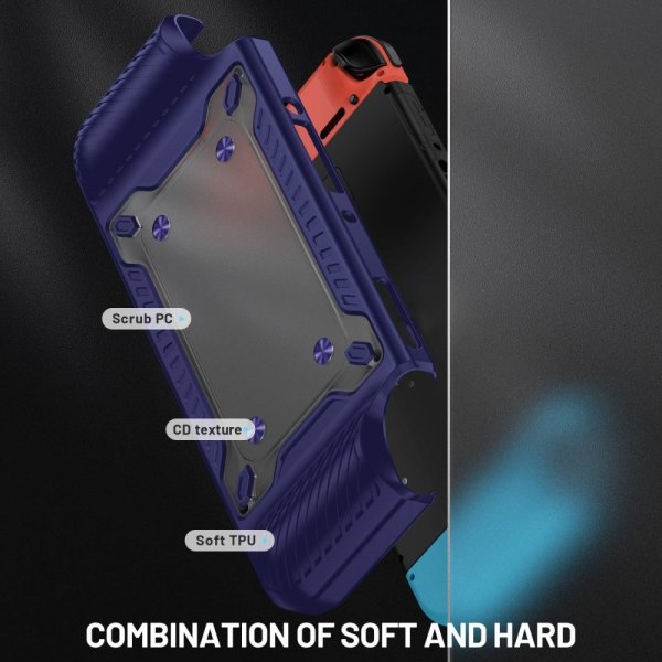 Iskunkestävä kuori Nintendo Switch OLEDille, sininen