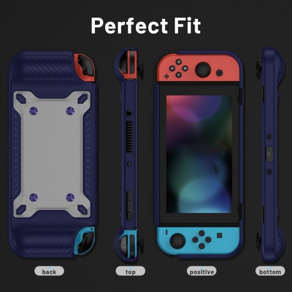 Iskunkestävä kuori Nintendo Switch OLEDille, sininen