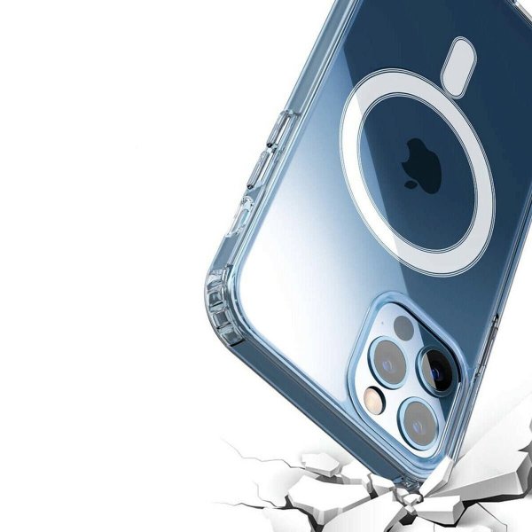 iPhone 11 Pro Kuori TPU MagSafe Iskunvaimentava Läpinäkyvä