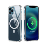 iPhone 13 Pro Max -kotelo TPU MagSafe Iskunvaimennus Läpinäkyvä