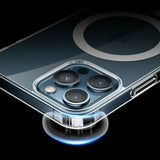 iPhone 13 Pro Max -kotelo TPU MagSafe Iskunvaimennus Läpinäkyvä