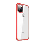 iPhone 11 Pro Max Kuori Iskunkestävä Punainen Läpinäkyvä