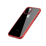 iPhone 11 Pro Max Kuori Iskunkestävä Punainen Läpinäkyvä