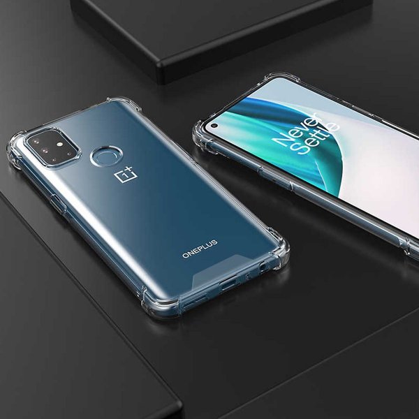OnePlus Nord N10 5G Kuori Iskunkestävä Läpinäkyvä