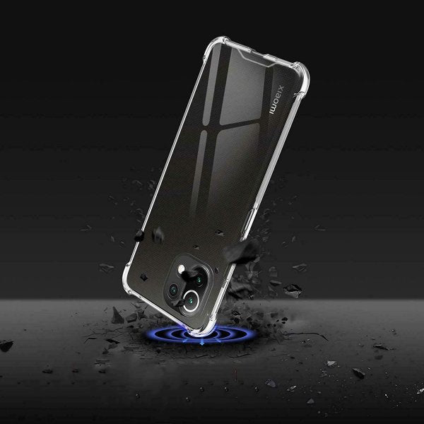 Xiaomi Mi 11 Lite Iskunvaimentava Läpinäkyvä Suojakuori