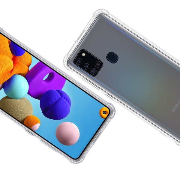 Samsung Galaxy A21s Suojakuori Iskunkestävä Läpinäkyvä
