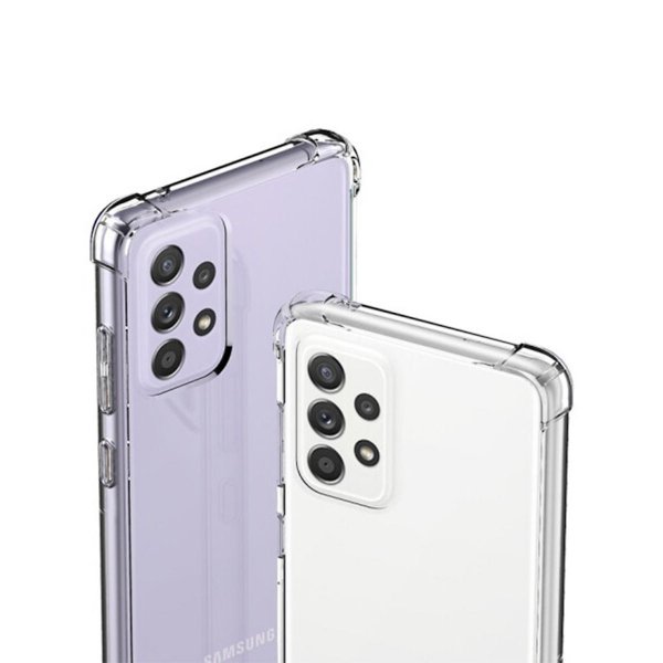 Samsung Galaxy A52/A52s 5G Kuori Vahvistetuilla Kulmilla Läpinäkyvä