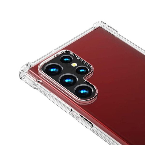 Samsung Galaxy S22 Ultra Iskunkestävä Läpinäkyvä Suojakuori