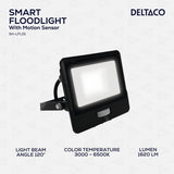 Deltaco Smart Home Liiketunnistimella varustettu valonheitin 20W