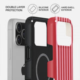 Burga iPhone 17 Pro -suojakuori Tough MagSafe Strawberry Jam