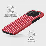 Burga iPhone 17 Pro -suojakuori Tough MagSafe Strawberry Jam