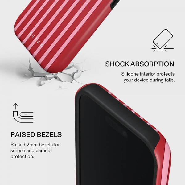 Burga iPhone 17 -kuori Tough MagSafe Strawberry Jam