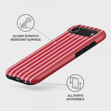 Burga iPhone Air Suojakuori Tough MagSafe Strawberry Jam