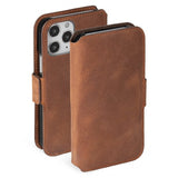 Krusell iPhone 12 Mini -kotelo Sunne PhoneWallet Vintage Cognac