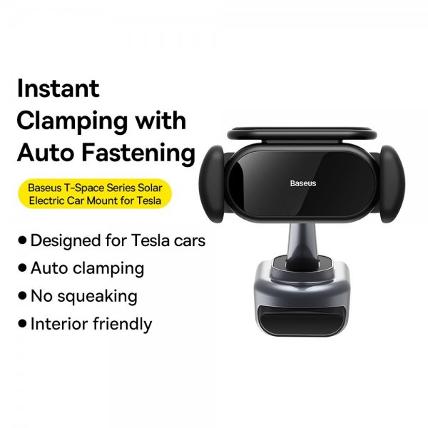 Baseus Tesla Model 3/Y -puhelinteline T-Space aurinkopaneeli