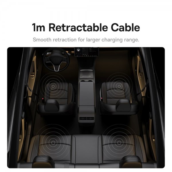 Baseus T-Space Series USB-keskitin Teslaan, 45W