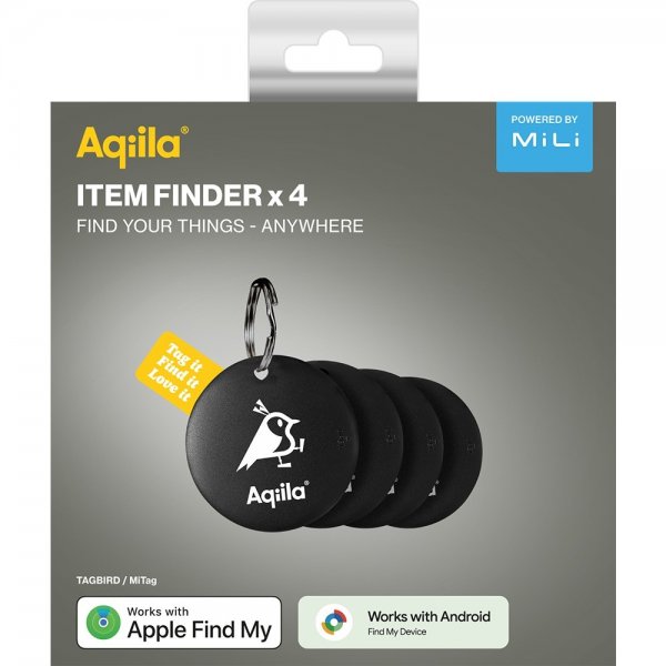 Aqiila Tagbird Avaimenperä 4 kpl