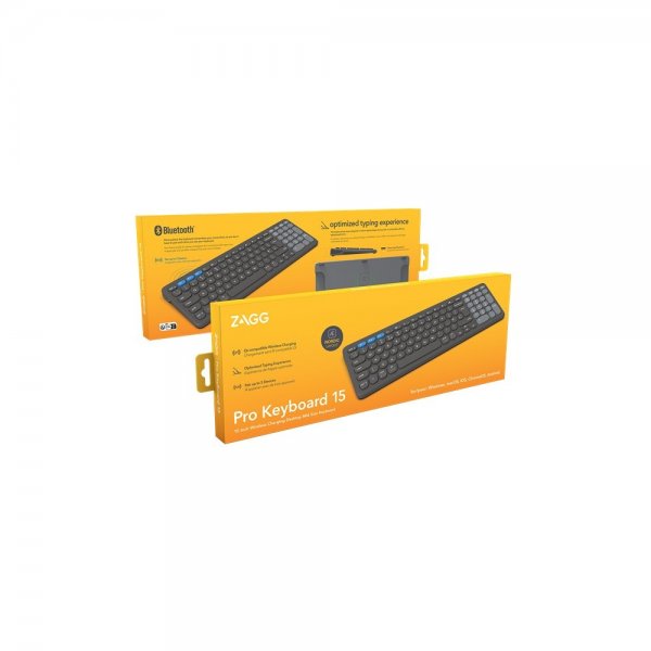 ZAGG Langaton näppäimistö Pro Keyboard 15 Nordic Charcoal