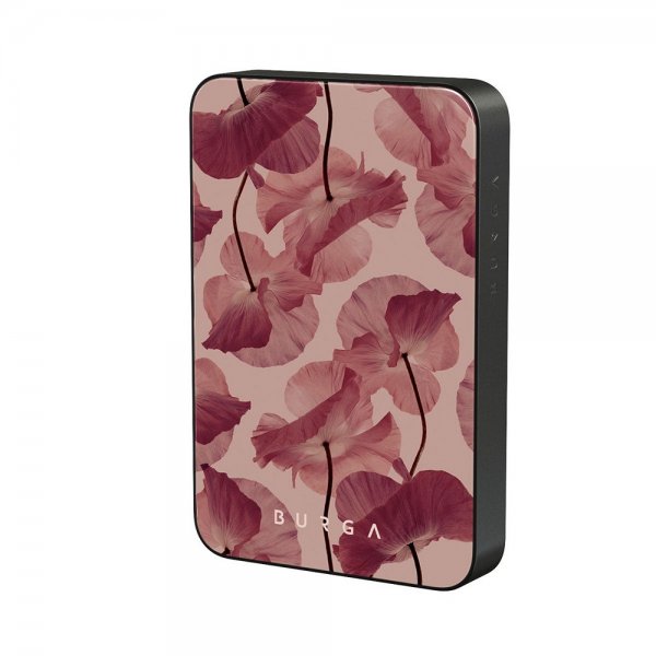 Burga Powerbank MagSafe 5000 mAh Tender Kiss Metallinharmaa