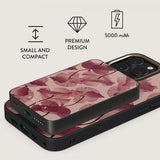 Burga Powerbank MagSafe 5000 mAh Tender Kiss Metallinharmaa