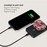 Burga Powerbank MagSafe 5000 mAh Tender Kiss Metallinharmaa