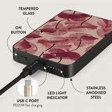 Burga Powerbank MagSafe 5000 mAh Tender Kiss Metallinharmaa
