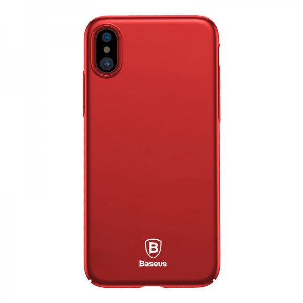 Baseus iPhone X/Xs Thin Case -suojakuori, punainen