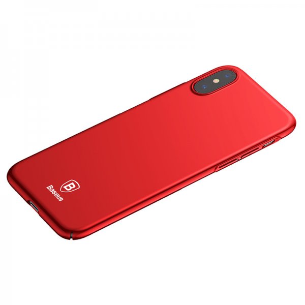 Baseus iPhone X/Xs Thin Case -suojakuori, punainen