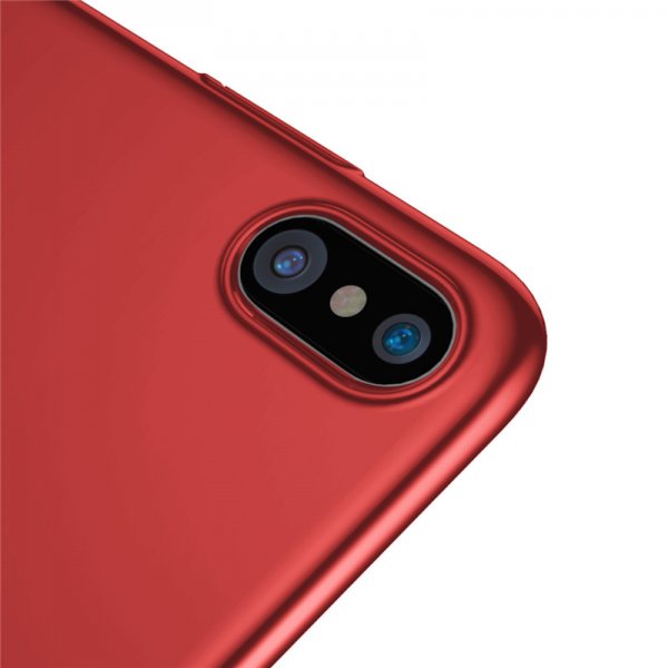 Baseus iPhone X/Xs Thin Case -suojakuori, punainen