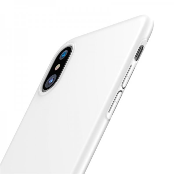 Baseus iPhone X/Xs Thin Case Valkoinen