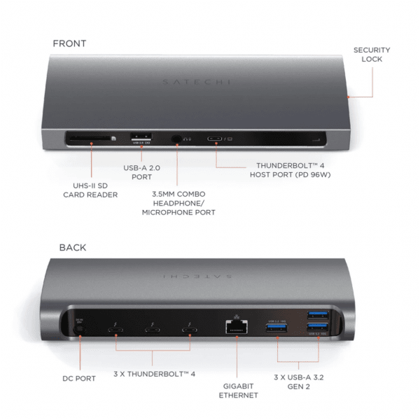 Satechi Thunderbolt 4 -telakka