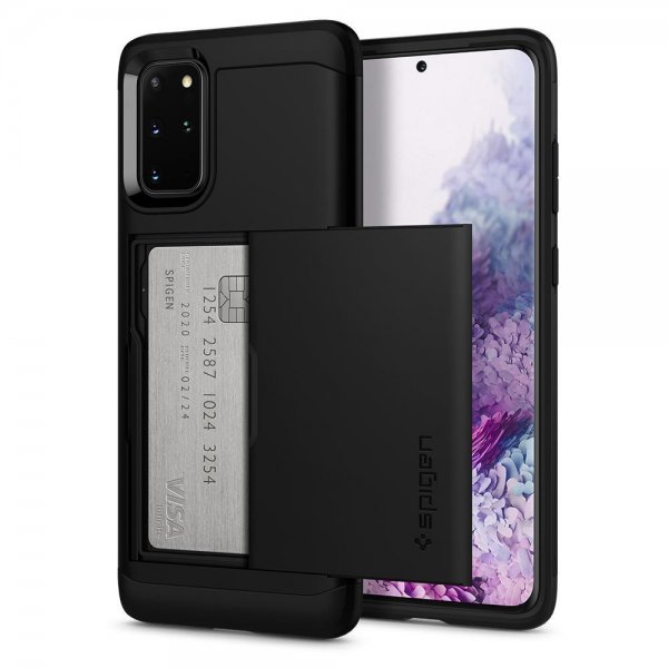 Spigen Samsung Galaxy S20 Plus -kuori Slim Armor CS musta