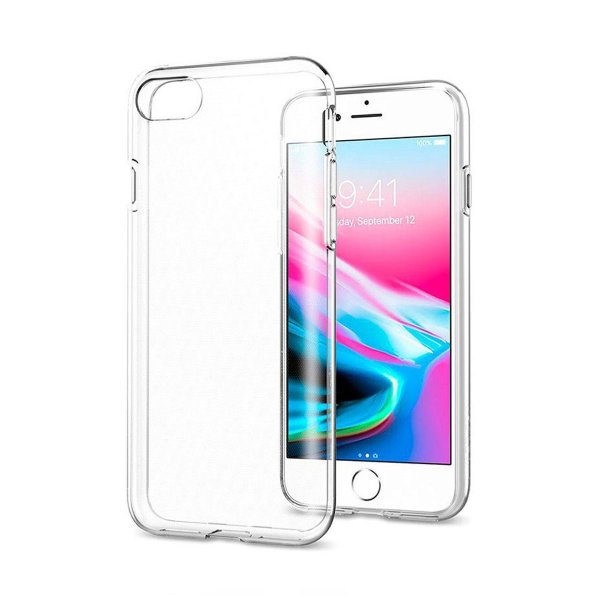 iPhone 7/8/SE Kuori Iskunvaimentava TPU Läpinäkyvä