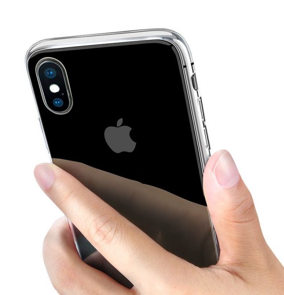 iPhone X/iPhone Xs Kuoret Iskunkestävä TPU Läpinäkyvä