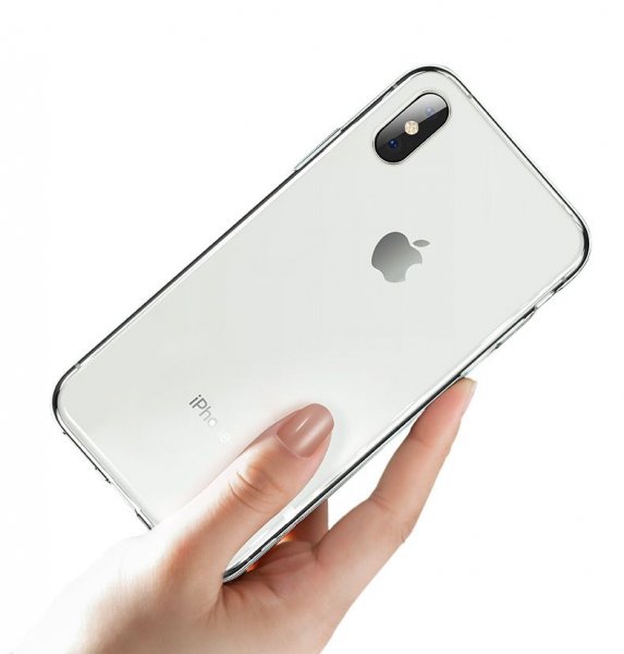 iPhone X/iPhone Xs Kuoret Iskunkestävä TPU Läpinäkyvä