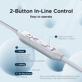 Joyroom Langalliset Kuulokkeet EC06 USB-C Hopea