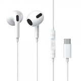 Baseus Langalliset Kuulokkeet Encok C17 USB-C Valkoinen
