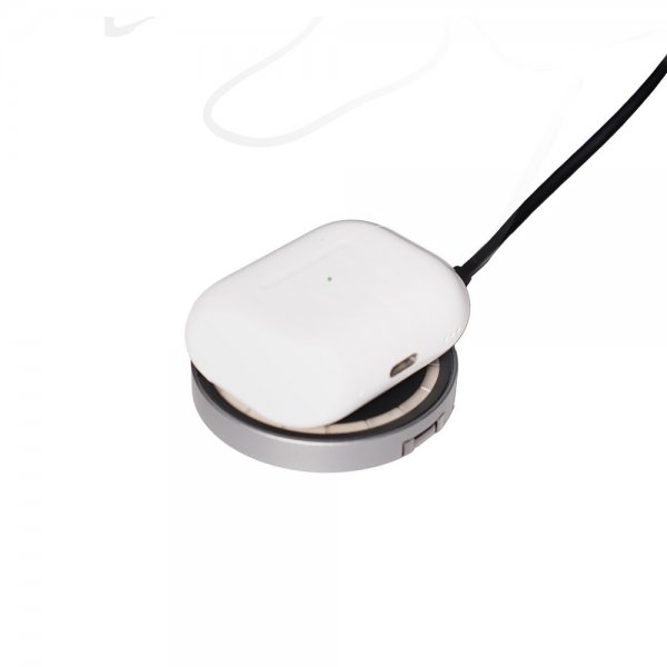 Deltaco Langaton laturi 2-in-1 Läpinäkyvä MagSafe